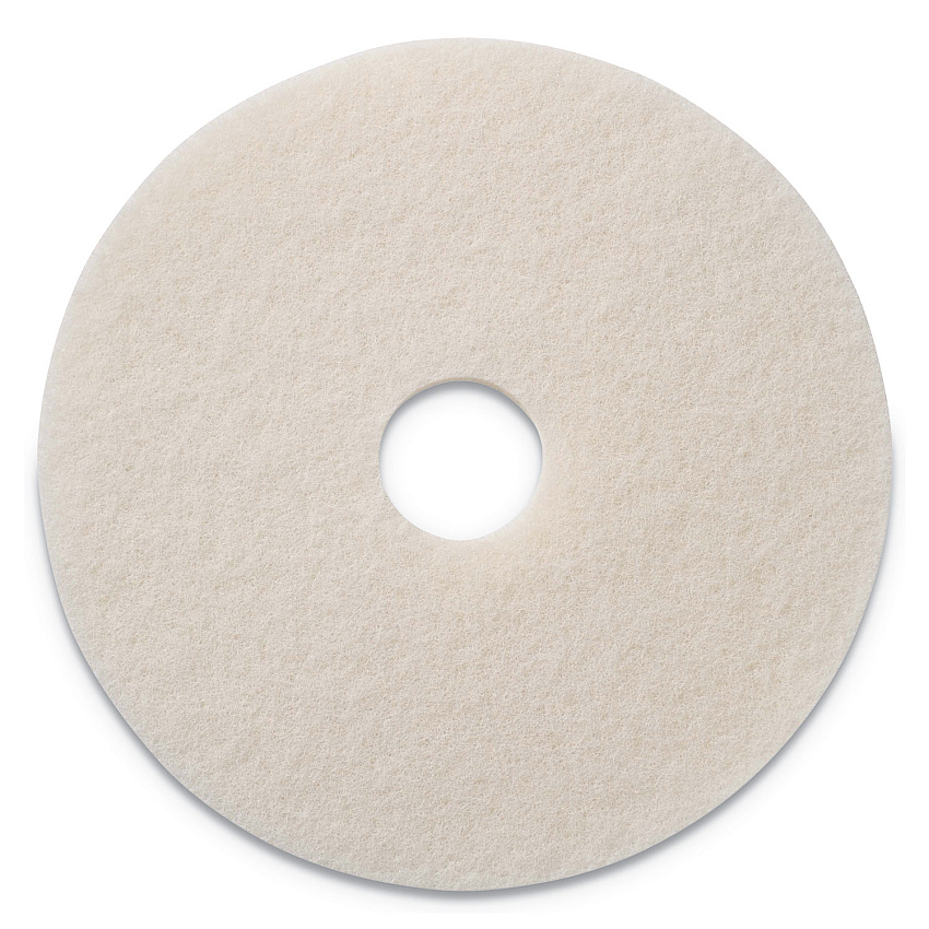Americo Polishing Pads, 19" Diameter, White, 5/carton (AMF401219)