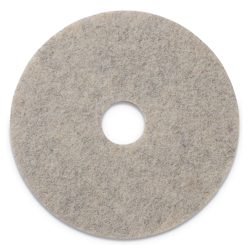 Americo Combo Burnishing Pads, 19" Diameter, Tan, 5/carton (AMF402019)