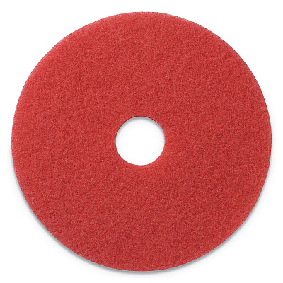Americo Buffing Pads, 19" Diameter, Red, 5/carton (AMF404419)