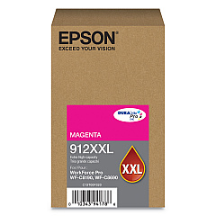 Epson T912XXL320 (912XXL) DURABrite Pro Extra High-Yield Ink, 8000 Page-Yield, Magenta
