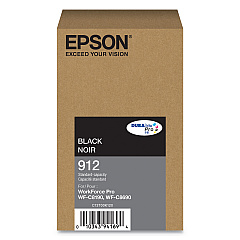 Epson T912120 (912) DURABrite Pro Ink, 2900 Page-Yield, Black