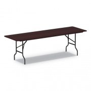 Alera Wood Folding Table, Rectangular, 95.88w x 29.88d x 29.13h, Mahogany (FT729630MY)