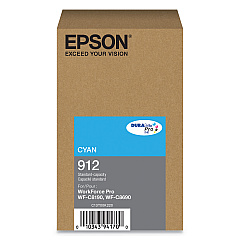 Epson T912220 (912) DURABrite Pro Ink, 1700 Page-Yield, Cyan