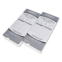 Time Clock Cards for uPunch HN2000/HN4000/HN4600, Two Sides, 7.5 x 3.5, 100/Pack (PPZHNTCL2100)