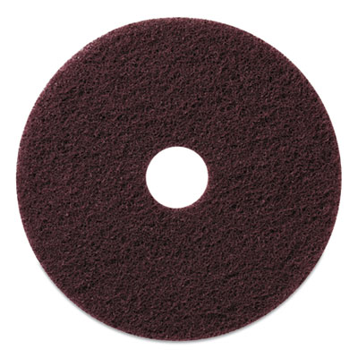 Americo Stripping Pads, 20" Diameter, Burgundy, 5/Carton (AM7430520)