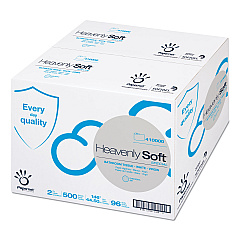 Papernet Heavenly Soft Toilet Tissue, Septic Safe, 2-Ply, White, 500 Sheets/Roll, 96 Rolls/Carton (410000)