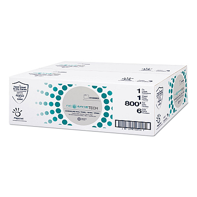 Papernet DissolveTech Paper Towel, 1-Ply, 7.8" x 800 ft, White, 6 Rolls/Case (SOD410333)