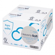 Papernet Heavenly Soft Toilet Tissue, Septic Safe, 2-Ply, White. 4.1" x 146 ft, 500 Sheets/Roll, 96 Rolls/Carton (410001)