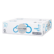 Papernet Heavenly Soft Toilet Tissue, Septic Safe, 2-Ply, 3.5" x 1,000 ft, White, 12 Rolls/Carton (410035)