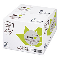 Papernet Heavenly Soft Hardwound Paper Towel, Kraft, 1-Ply, 7.8" x 600 ft, Brown, 12 Rolls/Carton (SOD410097)