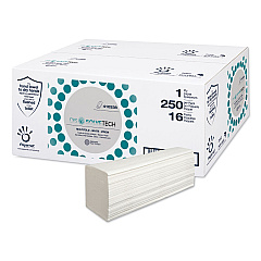 Papernet DissolveTech Paper Towel, 1-Ply, 9.49 x 8.11, White, 250/Pack, 16 Packs/Carton (SOD410338)