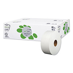 Papernet BioTech Toilet Tissue, Septic Safe, 2-Ply, White, 3.3" x 1,000 ft, 12 Rolls/Carton (SOD415595)