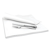 Cascades PRO Select Dinner Napkins, 1-Ply, 15 x 15, White, 1000/Carton (CSDN692)