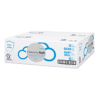 Papernet Heavenly Soft Special Center Pull Towel, 2-Ply, 7.6 x 12, White, 600 Sheets/Roll, 6 Rolls/Carton (410073)