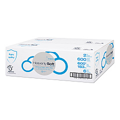 Papernet Heavenly Soft Special Center Pull Towel, 2-Ply, 7.6 x 12, White, 600 Sheets/Roll, 6 Rolls/Carton (410073)