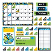 TREND Bold Strokes Calendar Bulletin Board Set, 18.25" x 31", Assorted Colors, 106 Pieces (T8390)