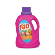 Fab Laundry Detergent Liquid, Sunset Symphony (Sun Kissed Blossoms), 40 Loads, 60 oz Bottle, 6/Carton (FABBB34)