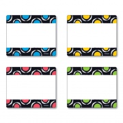 TREND Terrific Labels Name Tags, Dots Design, 3" x 2.5", Assorted Colors, 36/Pack (T68901)
