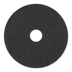 3M Low-Speed Stripper Floor Pad 7200, 14" Diameter, Black, 5/carton (MMM08376)