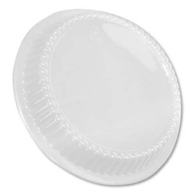Durable Packaging Dome Lids for 8" Round Containers, 8" Diameter x 1.56"h, Clear, Plastic, 500/Carton (P280500)