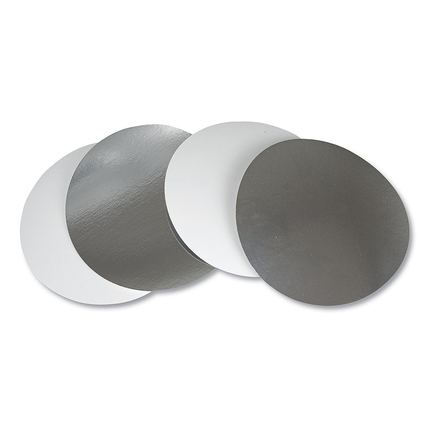 Durable Packaging Flat Board Lids for 8" Round Containers, Silver, Paper, 500 /Carton (DPKL280500)