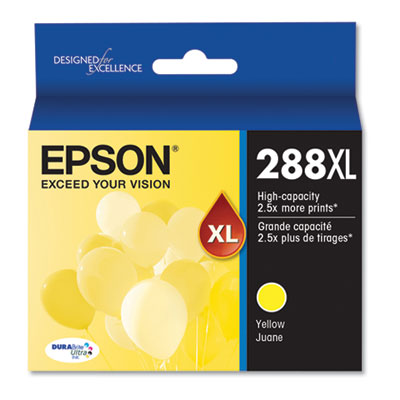 Epson T288XL420-S (T288XL) DURABrite Ultra High-Yield Ink, 450 Page-Yield, Yellow