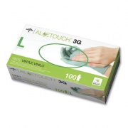 Medline Aloetouch 3G Synthetic Exam Gloves - CA Only, Green, Large, 100/Box (6MDS195176)