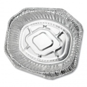 Durable Packaging Aluminum Roaster Pans, Extra-Large Oval, 230 oz, 18.5 x 14 x 3.38, Silver, 50/Carton (40010)