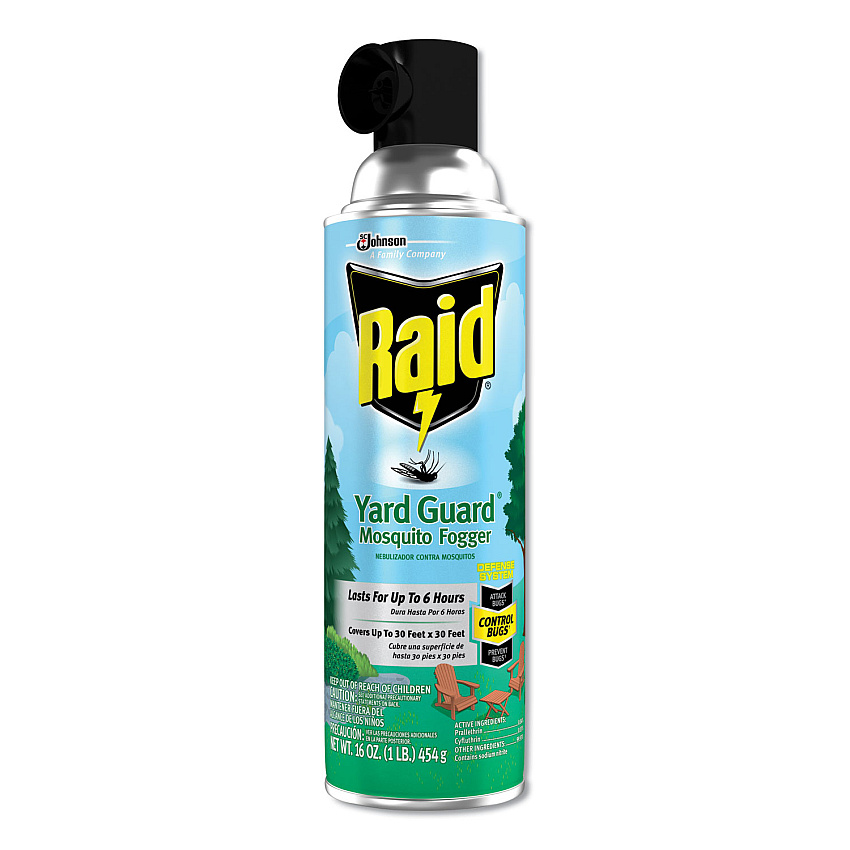 Raid Yard Guard Fogger, 16 oz Aerosol Spray, 12/Carton (377977)