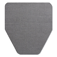 TOLCO Komodo Urinal Mat, 18 x 20, Gray, 6/Carton (TOC220209)
