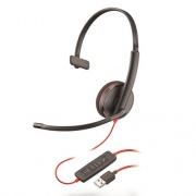 Poly Blackwire 3210, Monaural, Over The Head USB Headset (C3210)