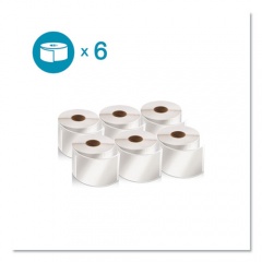DYMO LW Shipping Labels, 2.13" x 4", White, 220 Labels/Roll, 6 Rolls/Pack (2050811)