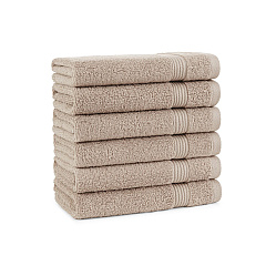 Host & Home Hand Towel 16x28 Beige, Pack Of 6 (P-HT-HH1628-BG)