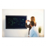 Boogie Board blackboard 55 electronic board with instant erase, 32.65 x 51.75, black surface, black aluminum frame (1020001)