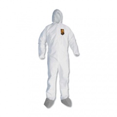 KleenGuard A45 Liquid and Particle Protection Surface Prep/Paint Coveralls, Medium, White, 25/Carton (48972)
