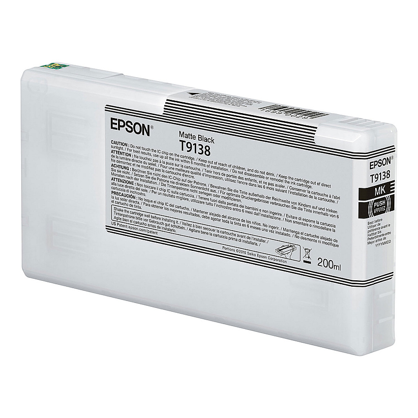 Epson T913800 (T913) UltraChrome HDX Ink, 200 mL, Matte Black