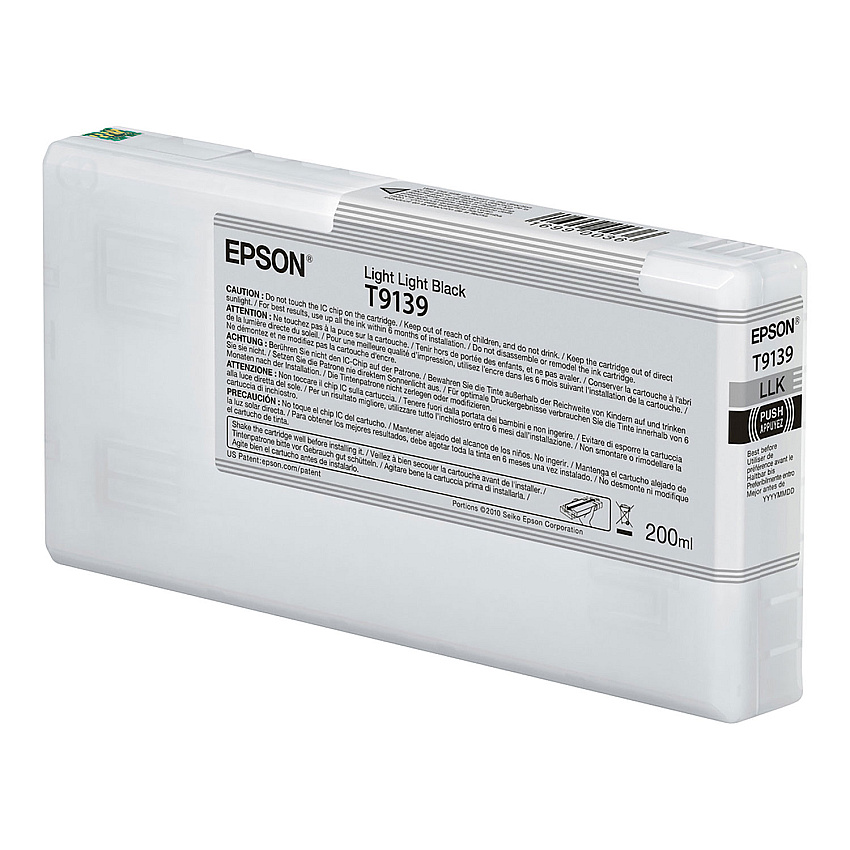 Epson T913900 (T913) UltraChrome HDX Ink, 200 mL, Light Black