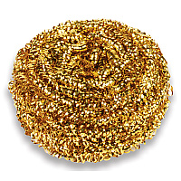 Kurly Kate Brass Scrubber, 50 g, Gold, 72/Carton (FKLL180598)