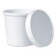 Dart Flexstyle Food Lid Container, 12.1 oz, 3.6" Diameter, White, 250/Carton (KHSB12AWH)