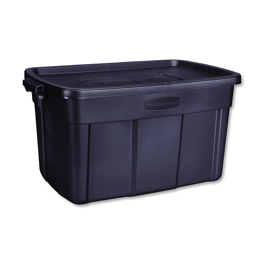 Rubbermaid Roughneck Storage Box, 31 gal, 20.4" x 32.3" x 16.7", Dark Indigo Metallic (UNXRMRT310000)