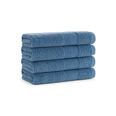 Aston & Arden Solid Turkish Hand Towel 18x32 Copen Blue, Pack Of 4 (PNP-HT-TS1832-54-CBL)