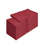 Mariposa Poly Spun Napkin 20x20 Burgundy, Pack Of 25 (PNP-NAP-BUR-25)
