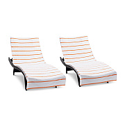 Las Rayas Chaise Cover 30x85 Orange, Pack Of 2 (PNP-CC-HS3085OR-2PK)