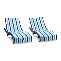 Cabo Cabana Chaise Cover 30x85 Navy/blue, Pack Of 2 (P-CC-CC-NV/BL)