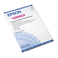 Epson Glossy Photo Paper, 9.4 mil, 11 x 17, Glossy White, 20/Pack (S041156)