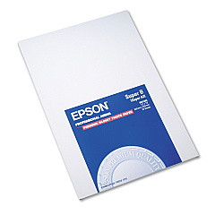 Epson Premium Photo Paper, 10.4 mil, 13 x 19, High-Gloss White, 20/Pack (EPSS041289)