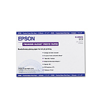 Epson Premium Photo Paper, 10.4 mil, 11 x 17, High-Gloss White, 20/Pack (EPSS041290)