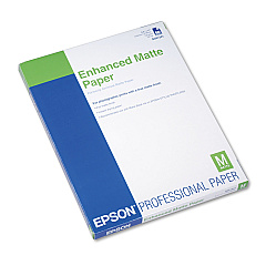 Epson Ultra Premium Matte Presentation Paper, 10 mil, 8.5 x 11, Matte White, 50/Pack (EPSS041341)