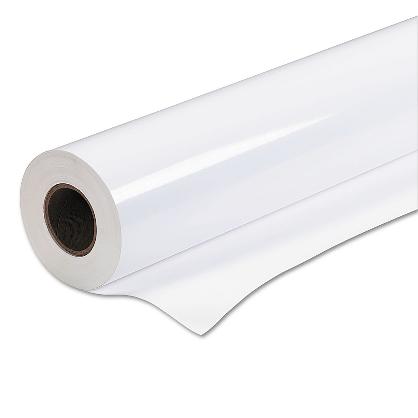 Epson Premium Glossy Photo Paper Roll, 2" Core, 7 mil, 36" x 100 ft, Glossy White (S041391)