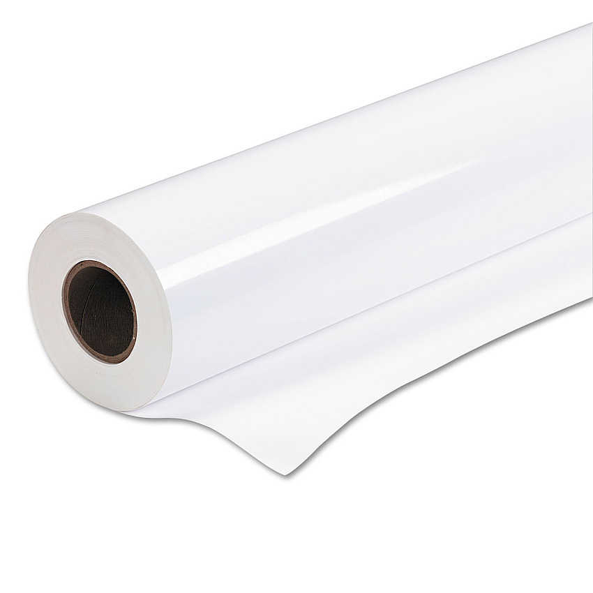 Epson Premium Glossy Photo Paper Roll, 2" Core, 7 mil, 44" x 100 ft, Glossy White (EPSS041392)
